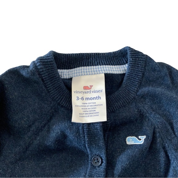 Vineyard Vines Infant Cardigan Sweater 3/6M - Picture 4 of 4